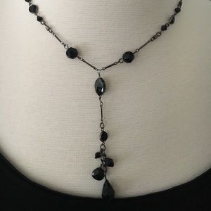 Black Crystal Necklace